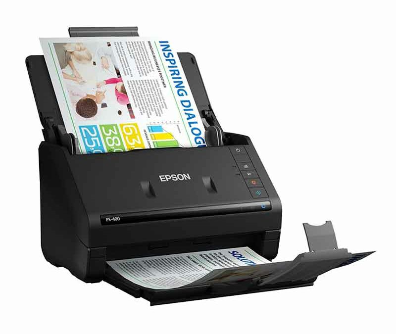 Escáner Epson WorkForce ES-400 | Gestión Documental hasta 35 PPM Duplex Diseño Compacto-B11B226201