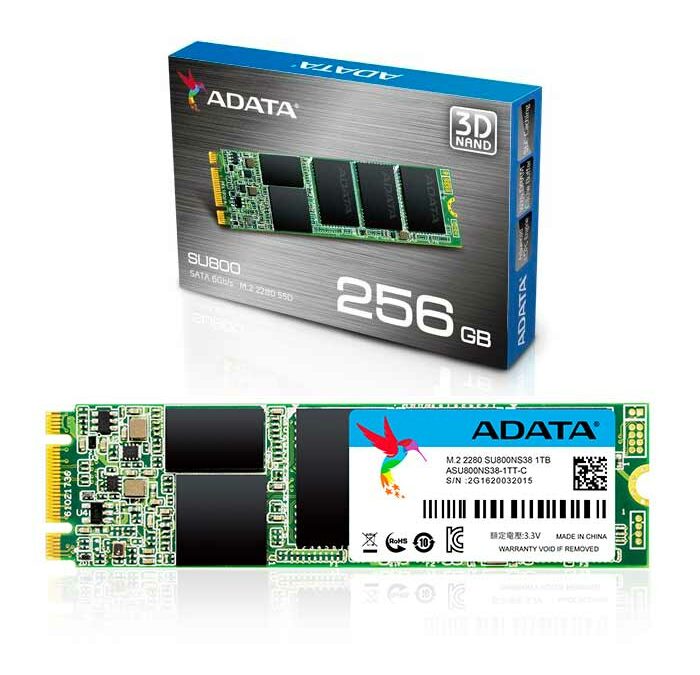 disco duro estado solido adata m2 ssd 256gb su800 2280