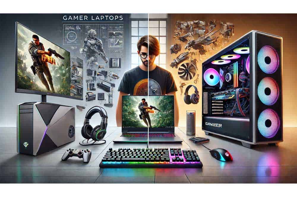 Gamer Laptops vs Gamer Desktop PCs comparison